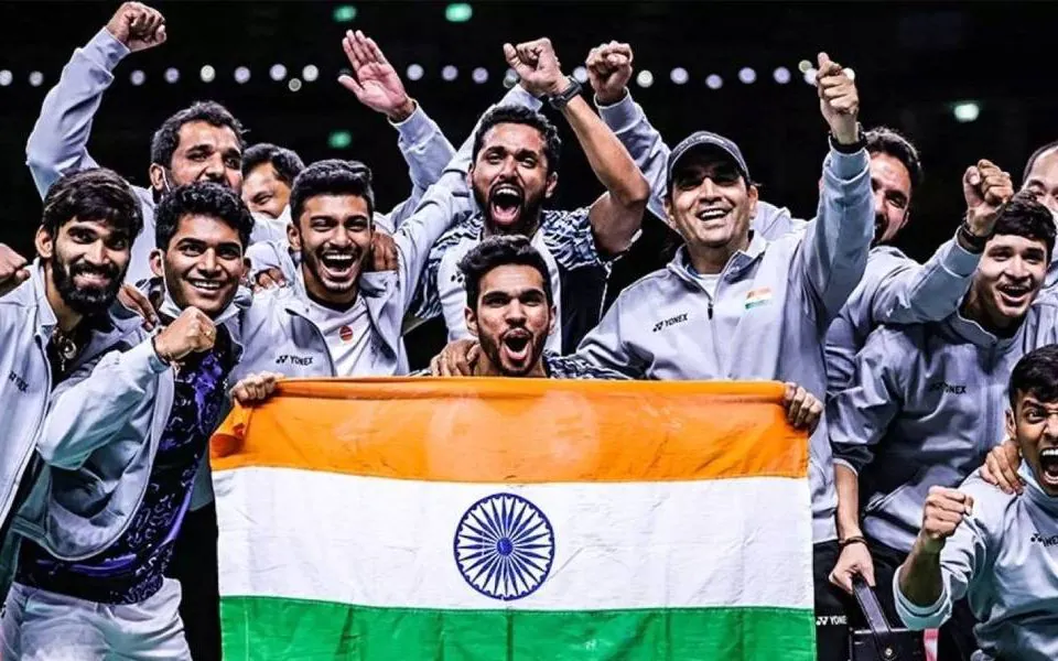 An astounding achievement for Indian badminton, An astounding achievement for Indian badminton, sr suryanarayanan, tennis news, thomas cup india