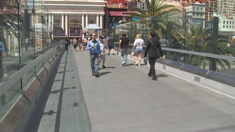 Police call for changes to Las Vegas Strip pedestrian bridges