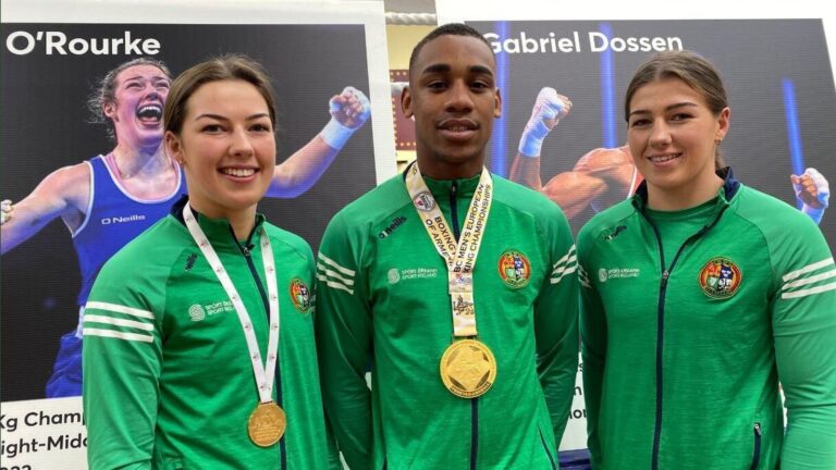 Galway boxer Gabriel Dossen receives a hero’s welcome