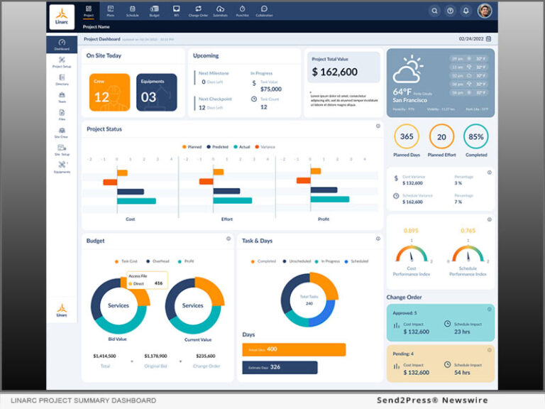 Linarc Launches All-in-One Cloud-Based Construction Project Management Software to Foster Collaboration and Efficiency for Mid to Large Scale Projects