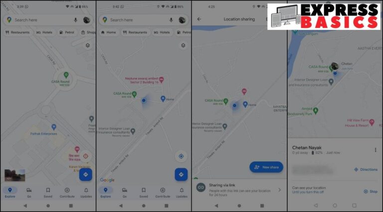 ExpressBasics: How to share your Live Location with Google Maps