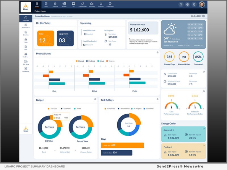 Linarc Unveils Cloud Construction Management Software From: Linarc