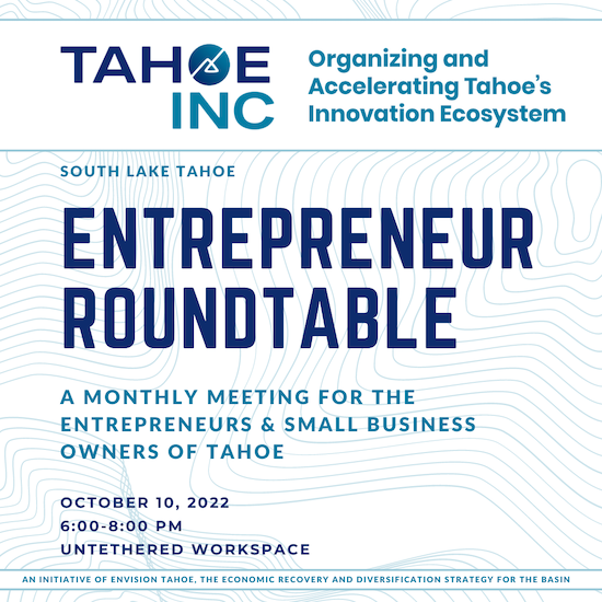 New Entrepreneur Roundtable launching in South Lake Tahoe | South Lake Tahoe