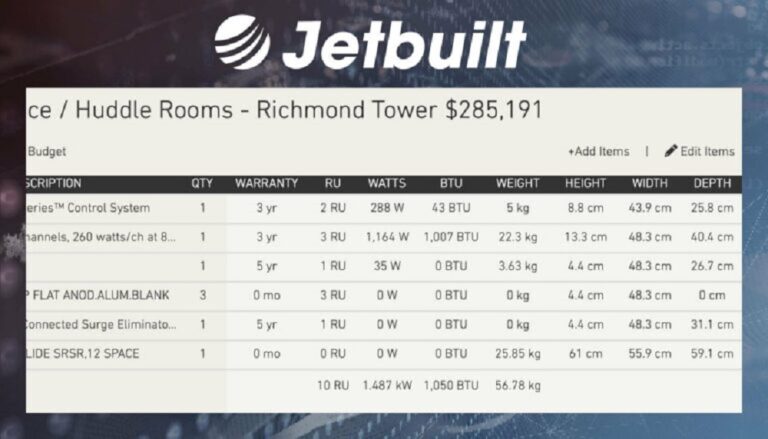 Jetbuilt Adds Technical Data Fields to Project Management Software