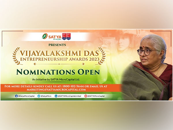 SATYA MicroCapital launches third edition of Vijayalakshmi Das Entrepreneurship Awards 2023