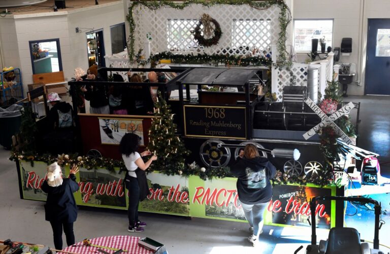 Reading-Muhlenberg Career and Technology Center students build float for holiday parade