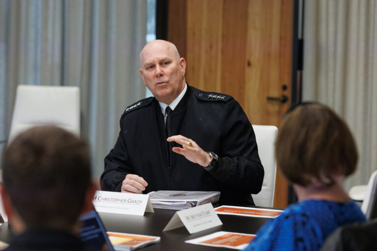 Joint Chiefs Vice Chairman Visits UT to View National Security Research, Policy and Innovations