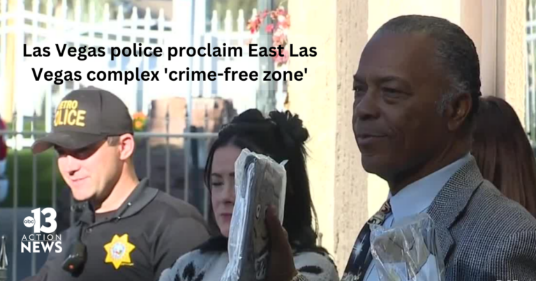 Las Vegas police proclaim East Las Vegas complex ‘crime-free zone’