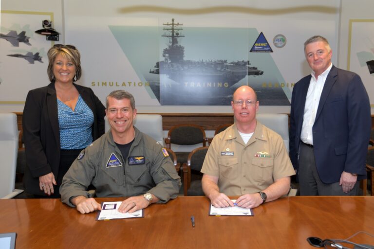 NSWC Crane, NAWC Training Systems Division sign MOA to further technology development in three key areas