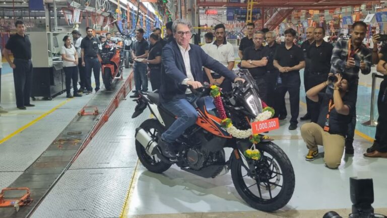 KTM rolls out one-millionth motorcycle from Chakan plant